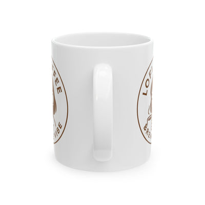 Coffee Mug — 'Lo-Fi Brew' Brown Retro Coffee Logo Mug (11oz, 15oz)