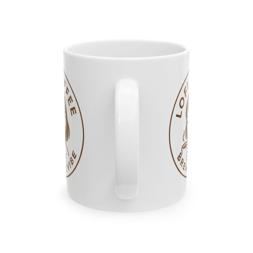 Coffee Mug — 'Lo-Fi Brew' Brown Retro Coffee Logo Mug (11oz, 15oz)