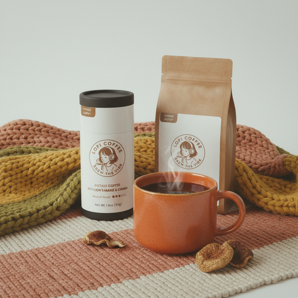 Mental Clarity+ Mushroom Coffee Fusion - Lion’s Mane & Chaga