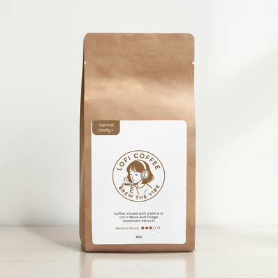 Mental Clarity+ Mushroom Coffee Fusion - Lion’s Mane & Chaga 4oz